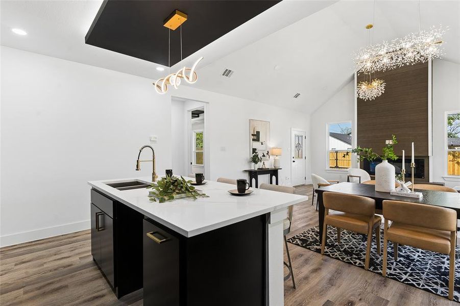 Furnished interior view inside a new home in , Dallas (Image 9).