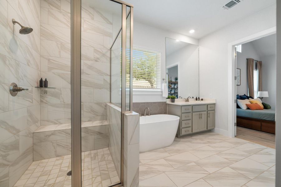 Furnished interior view inside a new home in , Leander (Image 9). Furnished interior view inside a new home in , Leander (Image 9).