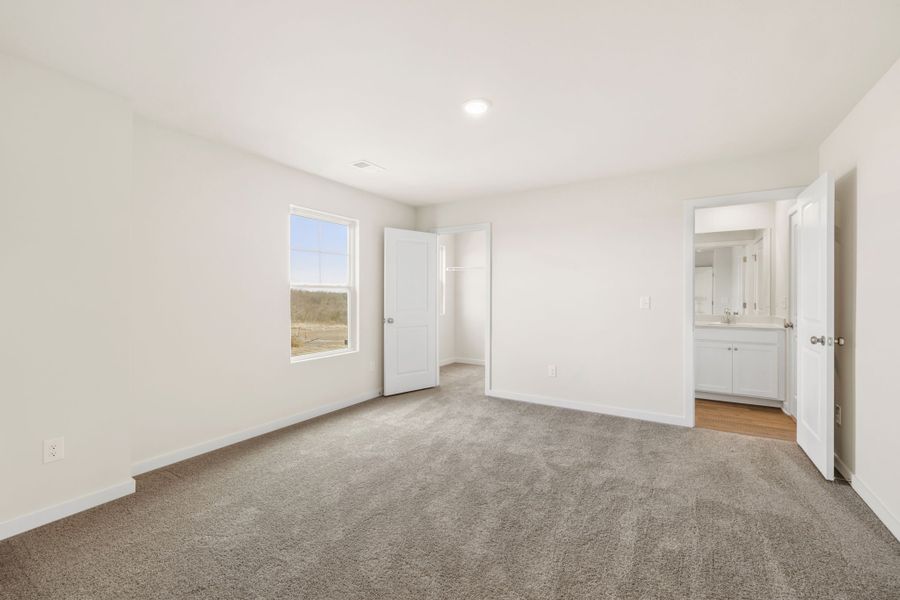 A room with white walls. A room with white walls.