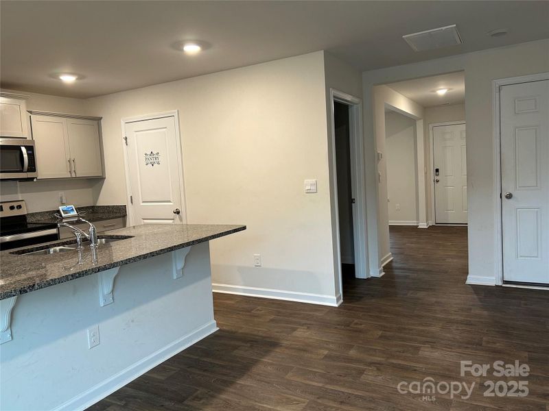 Kitchen looking toward front entrance