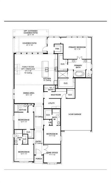 2D floor plan layout of this home in Terraces, Rockwall, TX (Image 4). 2D floor plan layout of this home in Terraces, Rockwall, TX (Image 4).