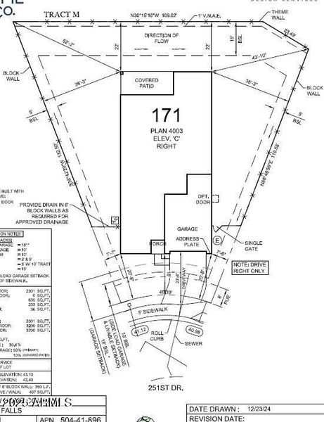 Lot 171 Plot Plan