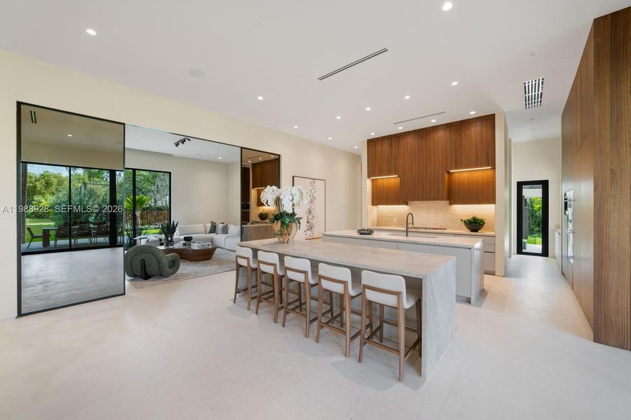 Furnished interior view inside a new home in , Miami (Image 38).