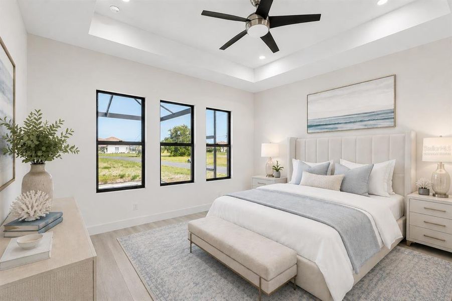 Furnished interior view inside a new home in , Punta Gorda (Image 16). Furnished interior view inside a new home in , Punta Gorda (Image 16).