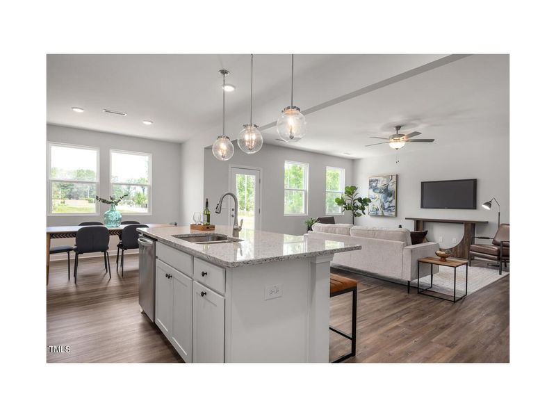 Furnished interior view inside a new home in Woodland Crossing, Zebulon (Image 3).
