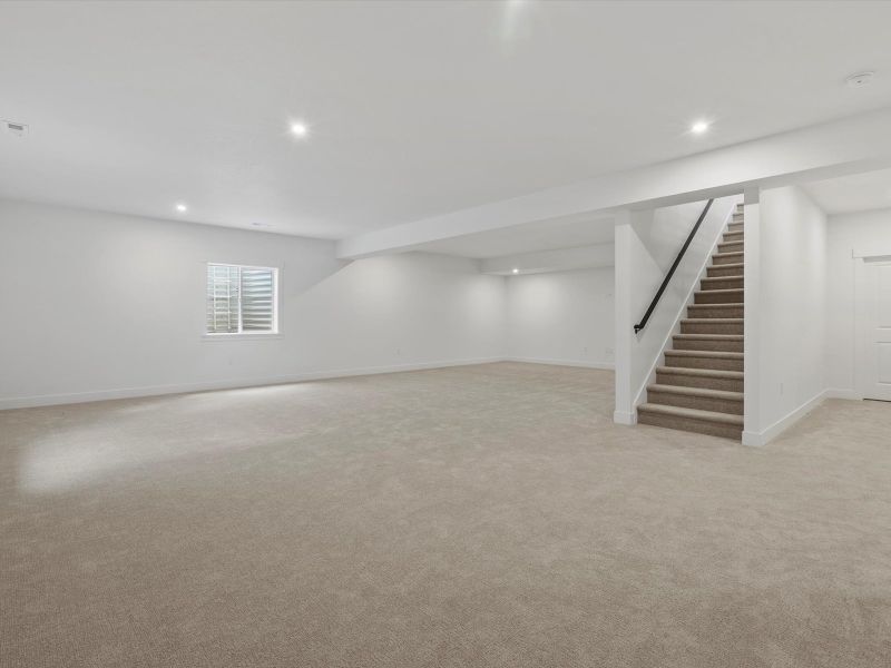 Representative unfurnished interior of a home built from the Reese by Lokal Homes in Jackson Creek, Monument (Image 21).