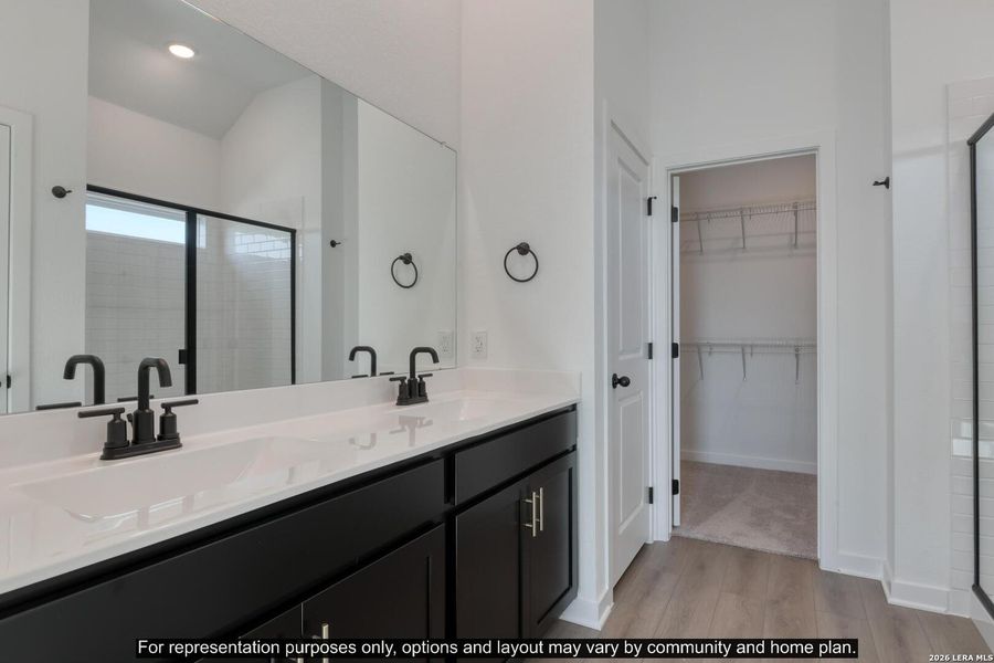 Furnished interior view inside a new home in The Wilder, Adkins (Image 4).