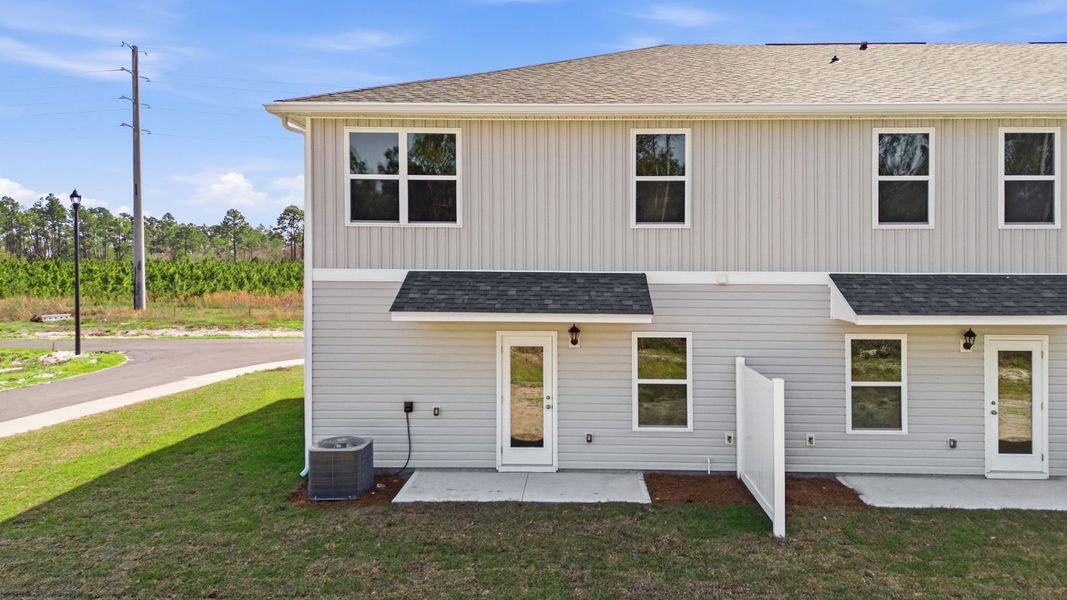 Exterior details and patio area of a home in Chateau Nemours, Port Saint Joe (Image 22).