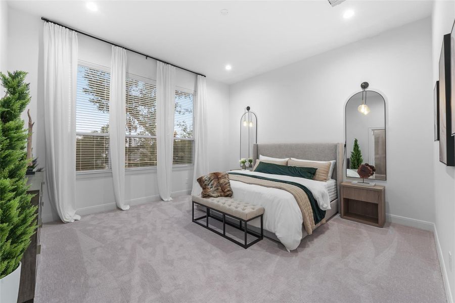 Furnished interior view inside a new home in Reserve At Oak Forest, Houston (Image 5). Furnished interior view inside a new home in Reserve At Oak Forest, Houston (Image 5).