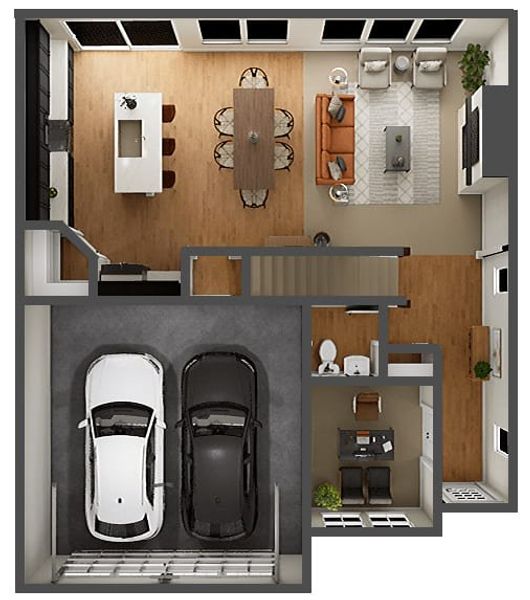 2D floor plan layout for the Holly by Tri Pointe Homes in The Retreat at Harvest, Argyle, TX (Image 4).
