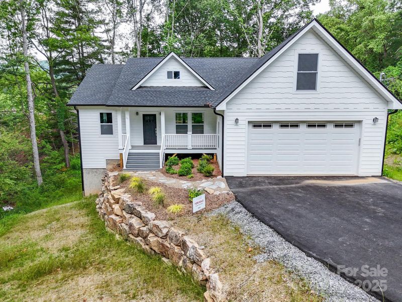 Front exterior of a new home in , Black Mountain, NC, highlighting curb appeal (Image 23). Front exterior of a new home in , Black Mountain, NC, highlighting curb appeal (Image 23).