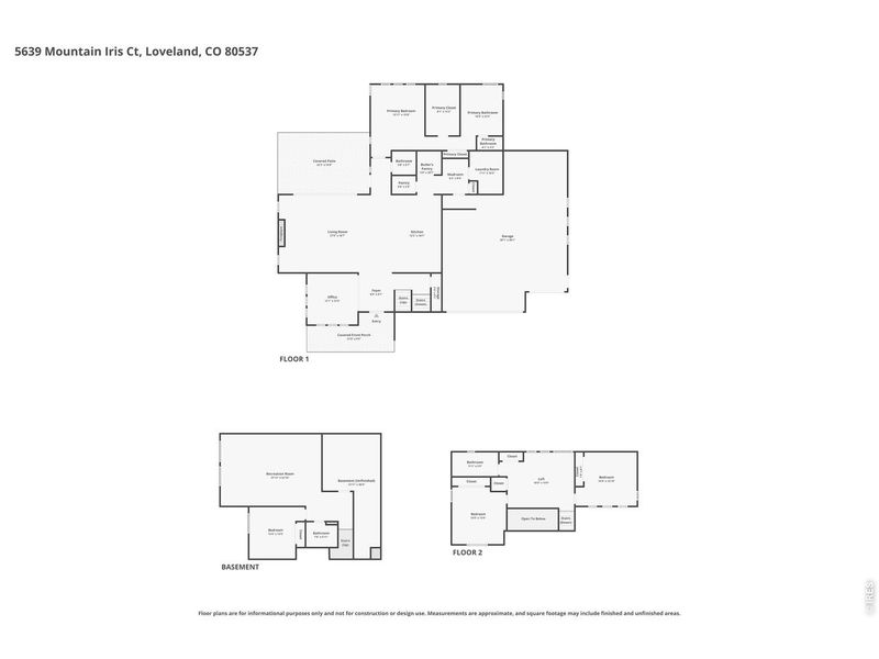 2D floor plan layout of this home in , Loveland, CO (Image 5).