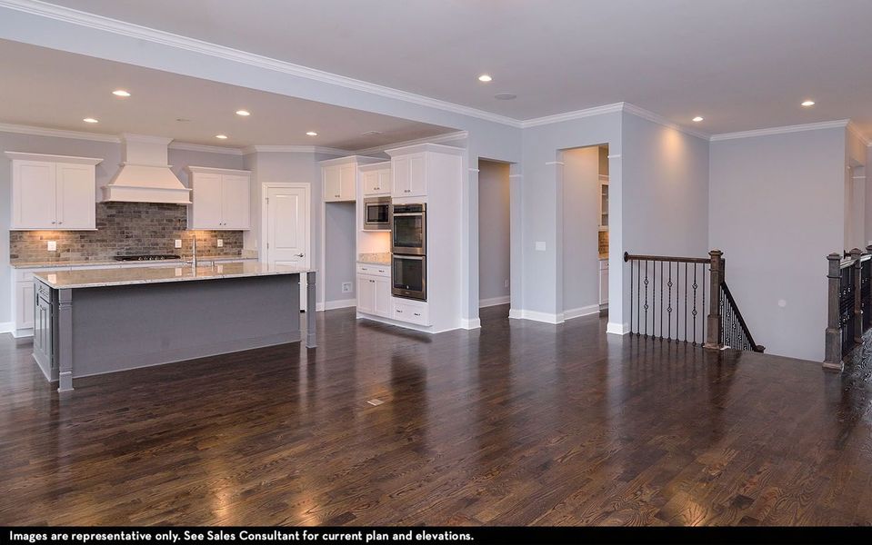 Representative furnished interior of a home built from the Augusta II by CastleRock Communities in Belvoir, Fairview (Image 8).