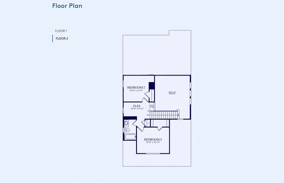 2D floor plan layout of this home in Pulte Homes at Two Step Farm, Montgomery, TX (Image 2). 2D floor plan layout of this home in Pulte Homes at Two Step Farm, Montgomery, TX (Image 2).