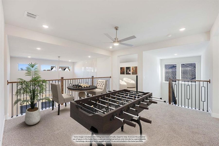 Furnished interior view inside a new home in The Lakes at Parks of Aledo, Aledo (Image 8).