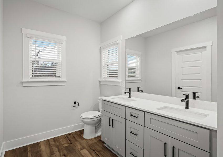 Stunning master bathroom.