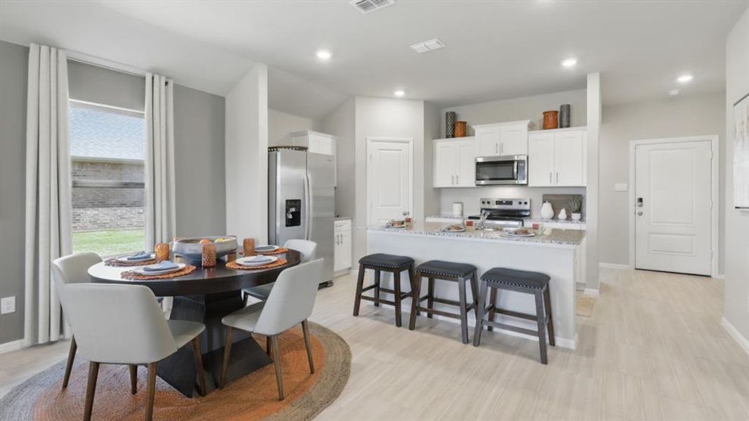 Furnished interior view inside a new home in Lonestar at Liberty Trails, Fort Worth (Image 9).