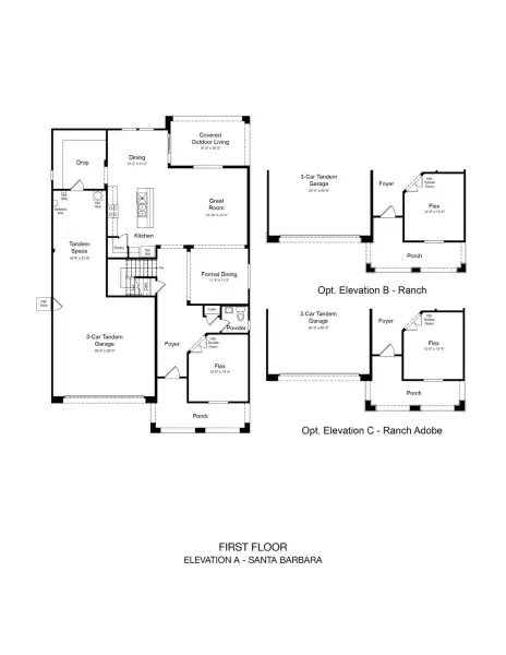 2D floor plan layout of this home in Parkside, Avondale, AZ (Image 2). 2D floor plan layout of this home in Parkside, Avondale, AZ (Image 2).