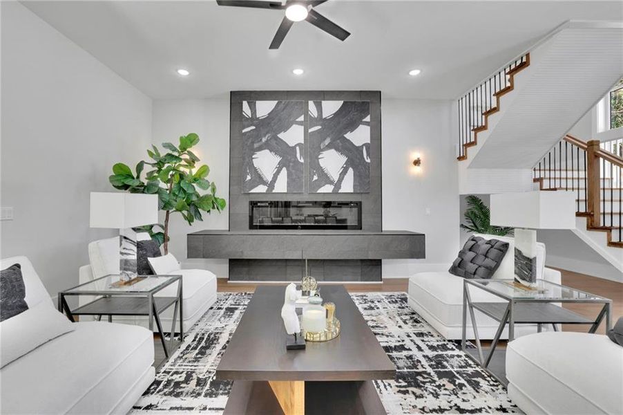 Furnished interior view inside a new home in , Kennesaw (Image 18).