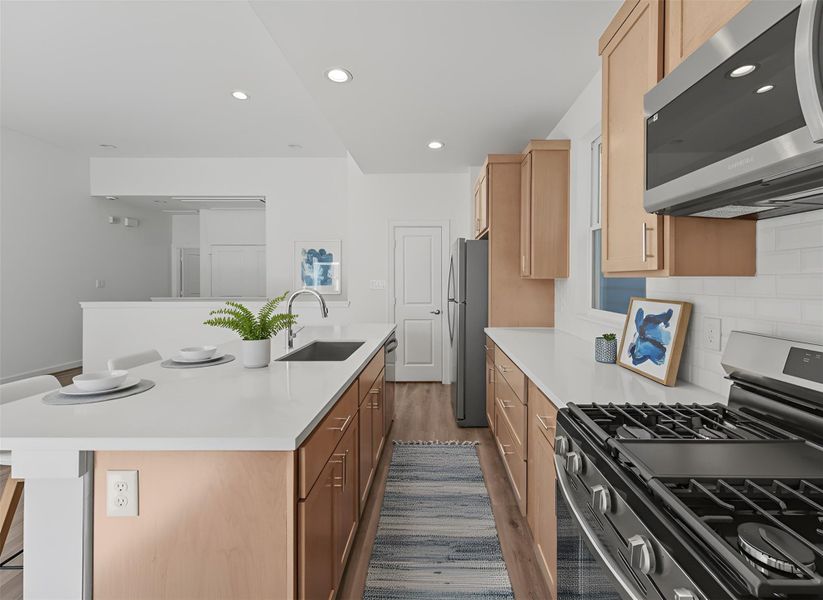 *photos of finish package installed in another floor plan for reference.