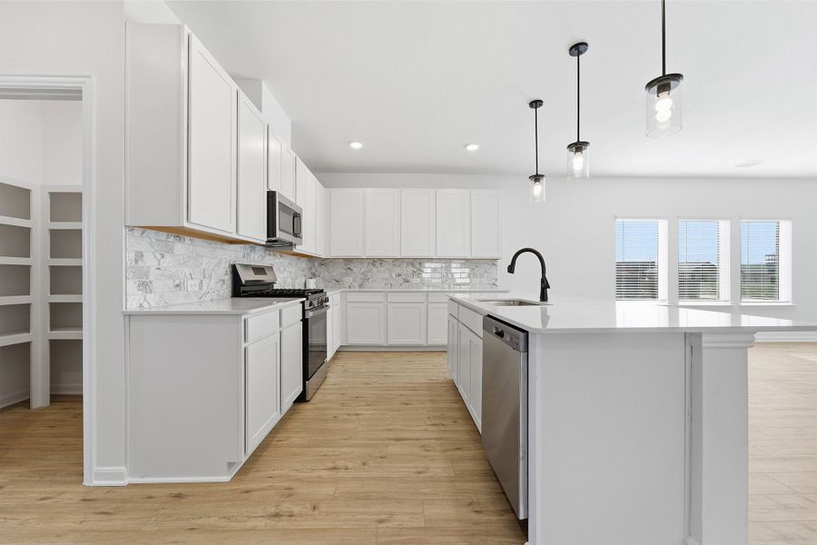 Furnished interior view inside a new home in Pebblebrook, Sherman (Image 5).