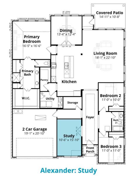 2D floor plan layout for the Alexander by John Houston Homes in Lake Forest, Woodway, TX (Image 14). 2D floor plan layout for the Alexander by John Houston Homes in Lake Forest, Woodway, TX (Image 14).