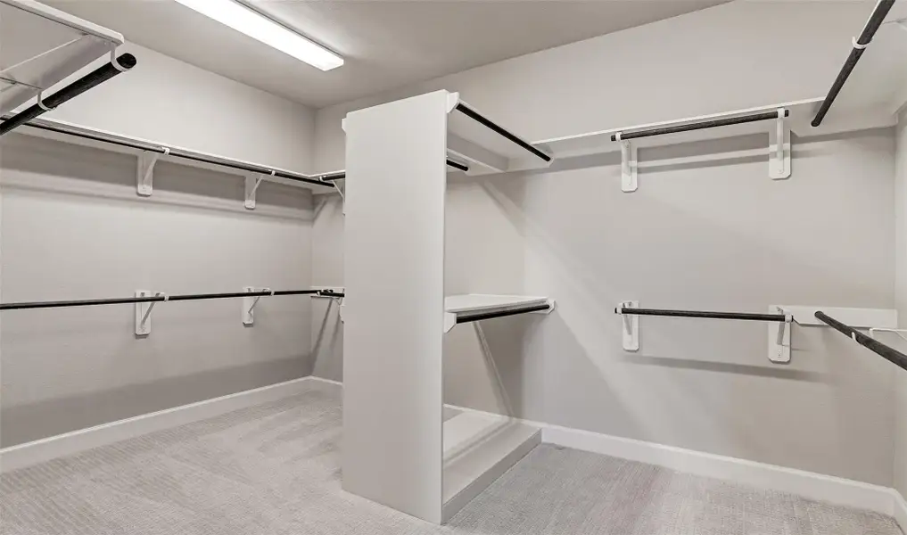 Huge walk-in closet in the owner's suite (*Photo not of actual home and used for illustration purposes only.) Huge walk-in closet in the owner's suite (*Photo not of actual home and used for illustration purposes only.)