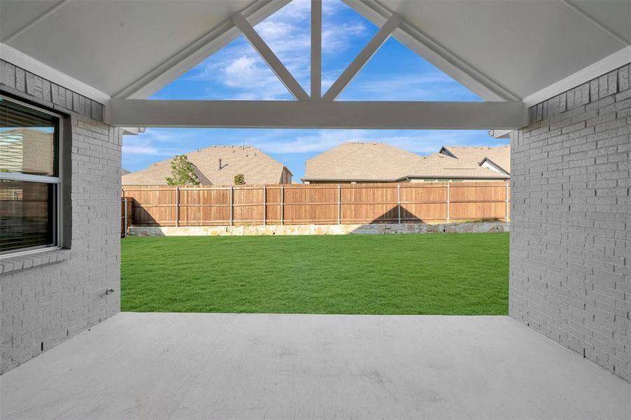Exterior details and patio area of a home in Elevon, Lavon (Image 2). Exterior details and patio area of a home in Elevon, Lavon (Image 2).