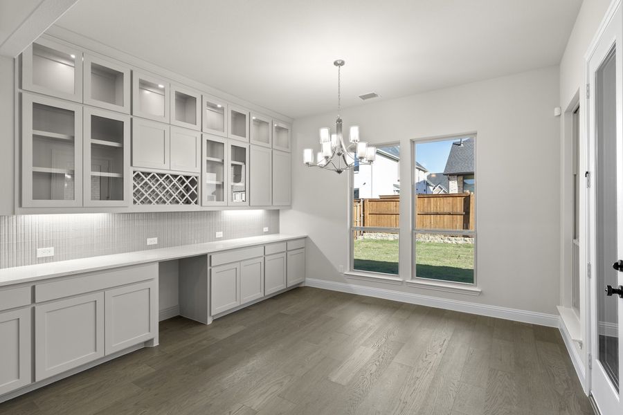 Furnished interior view inside a new home in Estates at Rockhill, Frisco (Image 10). Furnished interior view inside a new home in Estates at Rockhill, Frisco (Image 10).