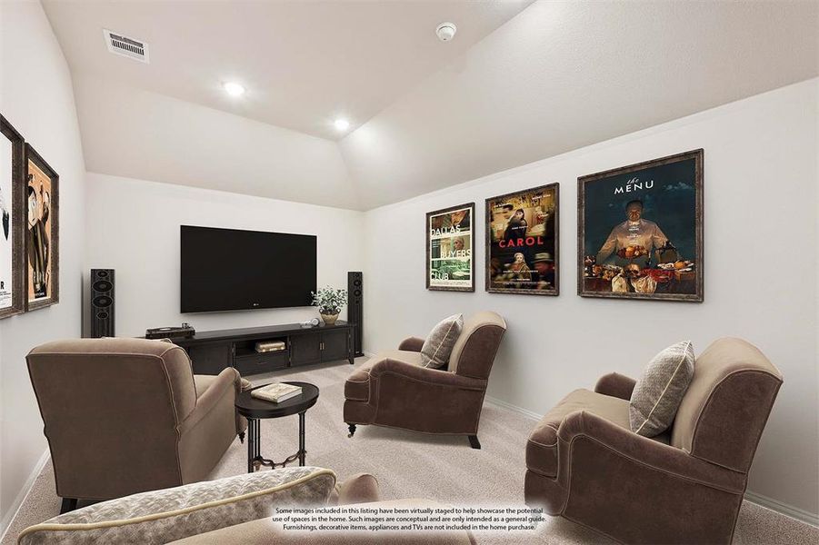 Furnished interior view inside a new home in Creekview Meadows, Pilot Point (Image 18).