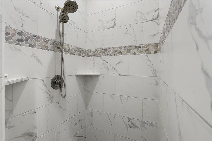Master bathroom shower.
