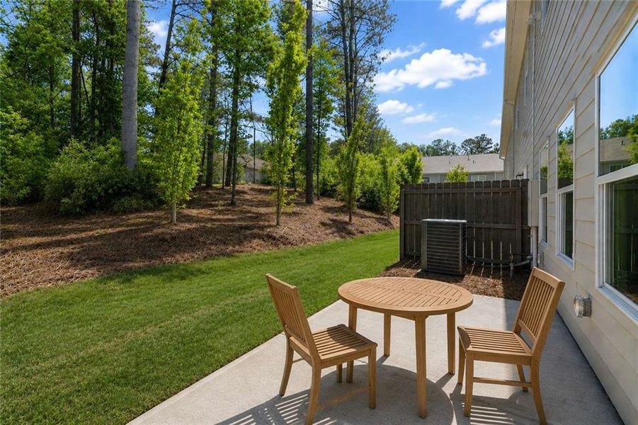 Exterior details and patio area of a home in Cherokee Township, Acworth (Image 3).