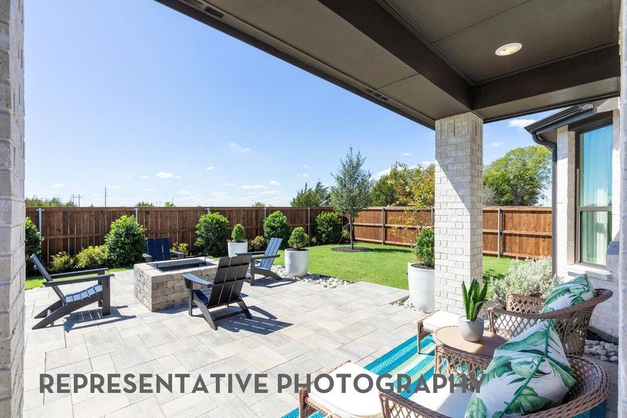 Exterior details and patio area of a home in Pomona, Manvel (Image 21).