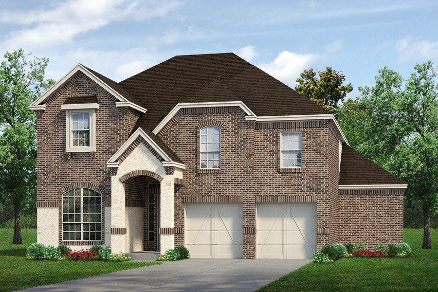 Representative exterior photo of a completed home built from the Fairview by Sandlin Homes in Lakesong, Midlothian, TX (Image 2). Representative exterior photo of a completed home built from the Fairview by Sandlin Homes in Lakesong, Midlothian, TX (Image 2).