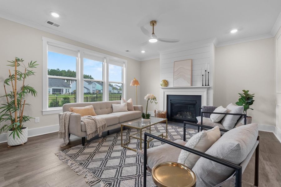 Furnished interior view inside a new home in , Ravenel (Image 35).