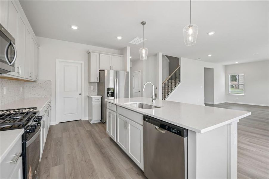 Furnished interior view inside a new home in Northwoods at Mirror Lake, Villa Rica (Image 15).