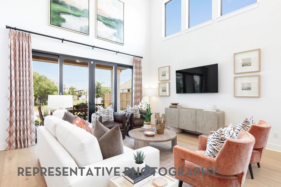 Furnished interior view inside a new home in Santa Rita Ranch, Liberty Hill (Image 17).