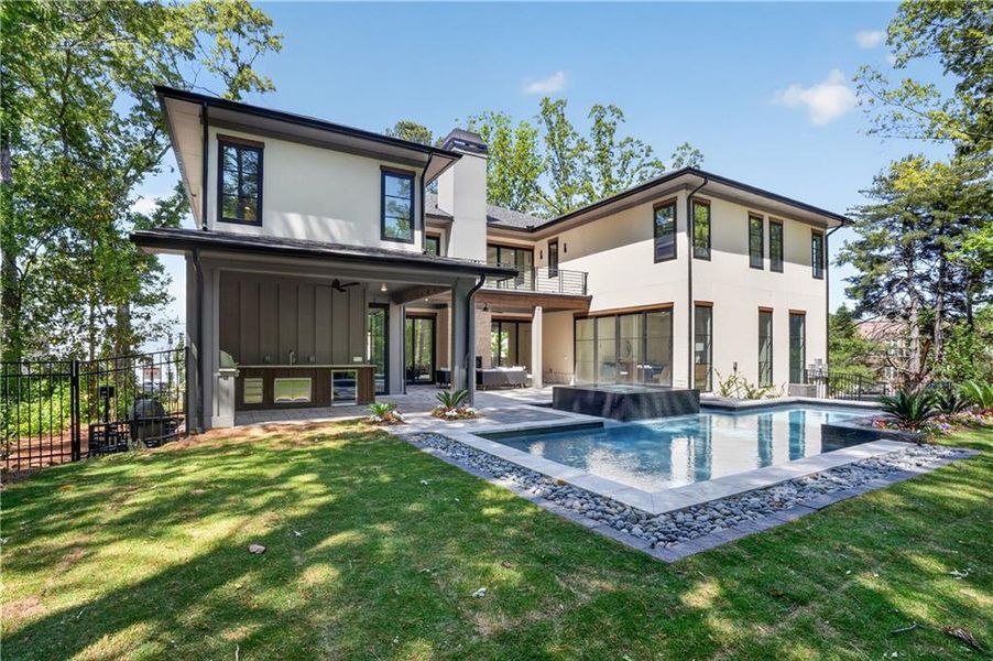 Exterior details and patio area of a home in , Alpharetta (Image 42).
