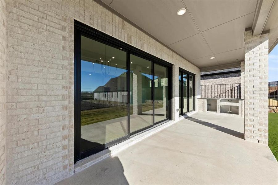 The Berkley B Outdoor Living Area