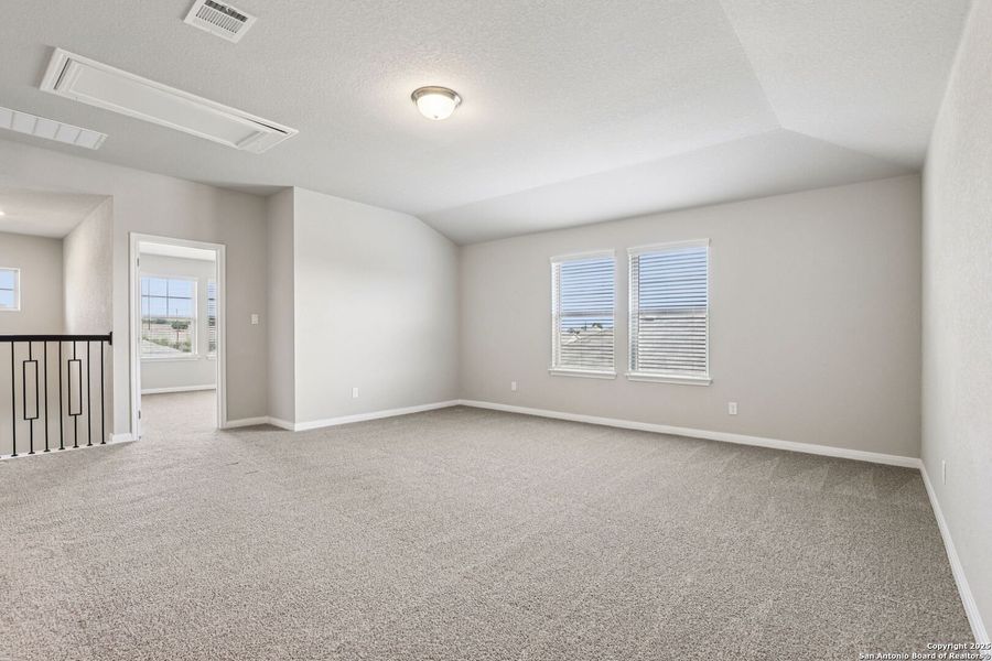 Spacious, unfurnished interior of a new home in Legendary Trails - Classic Series, Cibolo (Image 46). Spacious, unfurnished interior of a new home in Legendary Trails - Classic Series, Cibolo (Image 46).