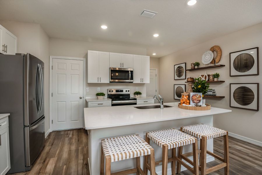 Kitchen with Large Center Island