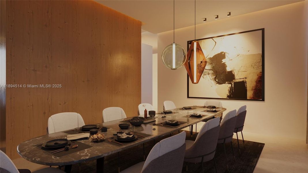 Furnished interior view inside a new home in , Miami (Image 3). Furnished interior view inside a new home in , Miami (Image 3).