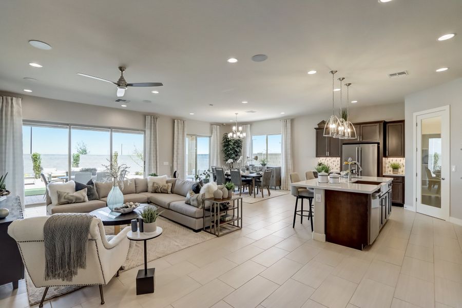 Representative furnished interior of a home built from the Hacienda Series - Topaz by Brightland Homes in Canyon Views - Hacienda, Litchfield Park (Image 18).