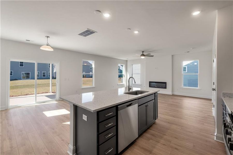 Furnished interior view inside a new home in Villas at Dawsonville, Dawsonville (Image 8).