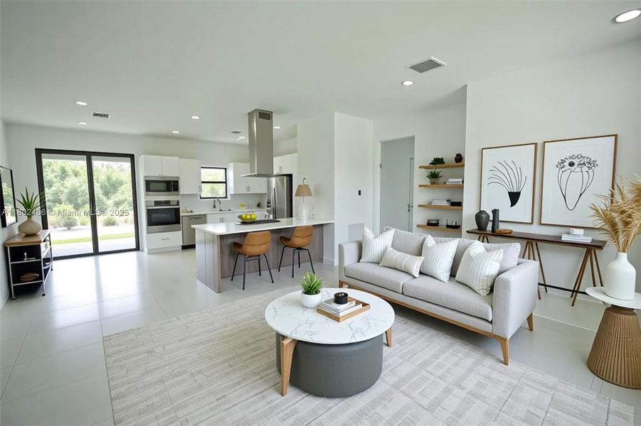 Furnished interior view inside a new home in , Labelle (Image 7).