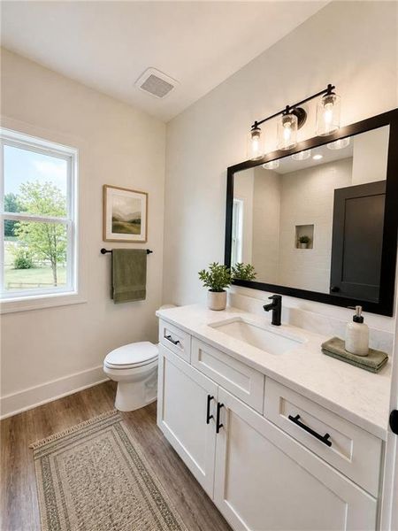 Furnished interior view inside a new home in , Dallas (Image 11).
