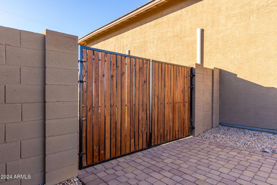 RV Gate with Pavered Drive