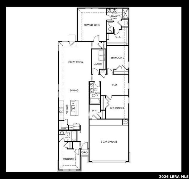 2D floor plan layout of this home in , San Antonio, TX (Image 2). 2D floor plan layout of this home in , San Antonio, TX (Image 2).