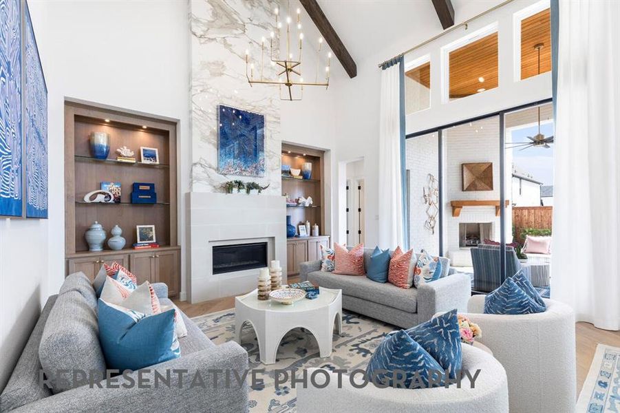 Furnished interior view inside a new home in Furst Ranch, Flower Mound (Image 8).