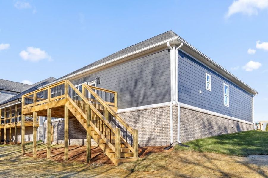 Representative exterior details of a home built from the Ivy Springs by Riverstone Construction, LLC in Faith View, Ooltewah (Image 4). Representative exterior details of a home built from the Ivy Springs by Riverstone Construction, LLC in Faith View, Ooltewah (Image 4).